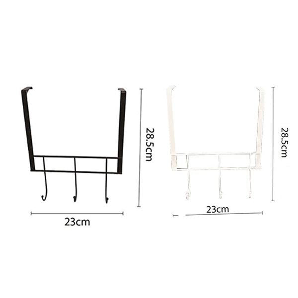 Gancho Metálico con 3 Ganchos para Organización Hogar Toallero De Baño Organizador De Accesorios De Baño Material Anticorrosivo Tamaño 23cm×28.5cm Ideal para Entrada Cocina y Baño