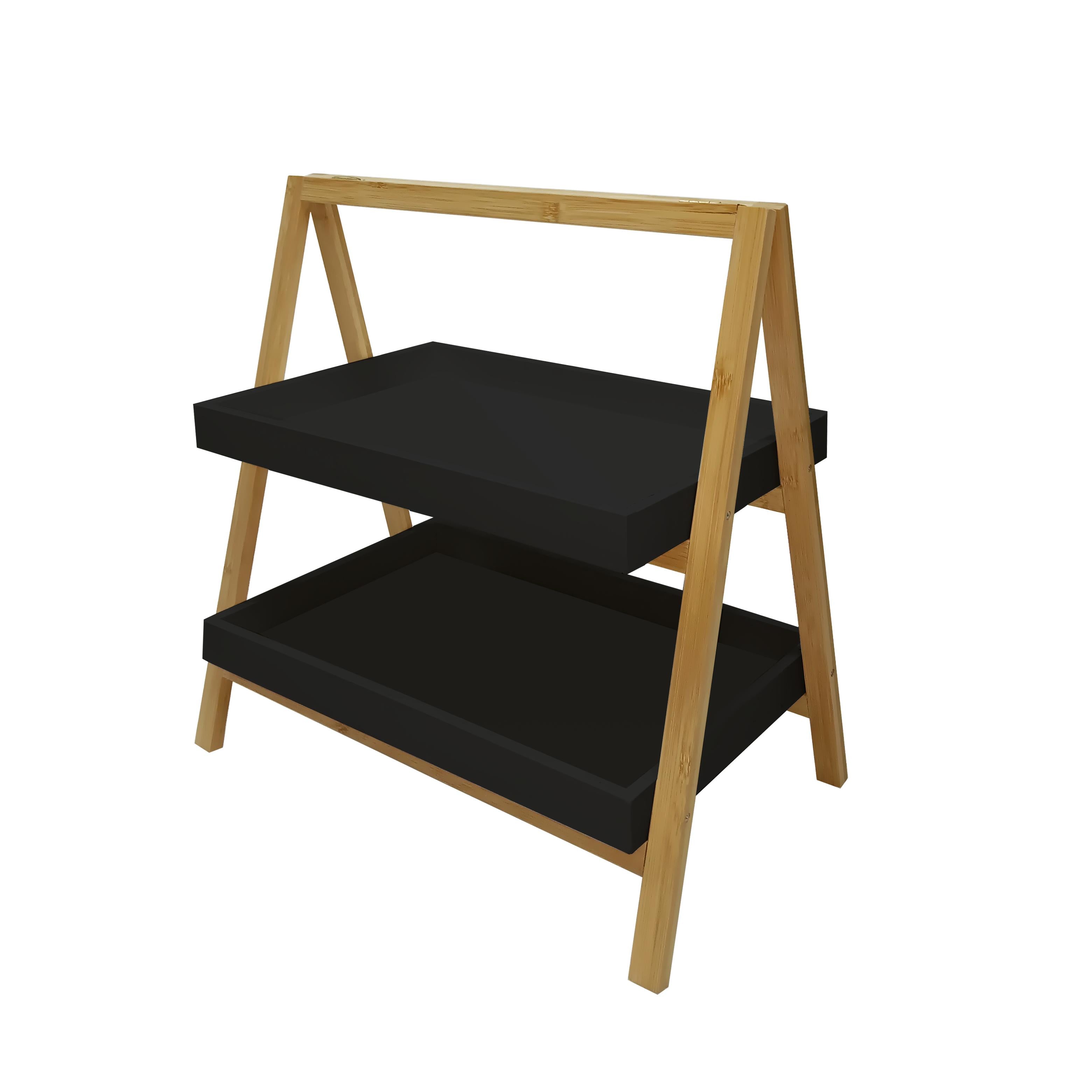 Estante de Cocina Doble Nivel Organizer de Espacio en Madera de Alta Calidad para Cocina y Comedor Diseño Compacto y Estable