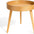 Mesa de Centro Redonda de Madera para Café y Salón 39x41.8cm Montaje Fácil Tres Colores Disponibles Marrón Blanco y Natural Ideal para Interiores