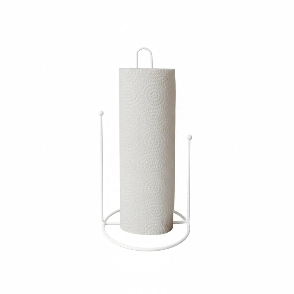 Soporte de Papel Higiénico de Metal con Ganchos Dobles