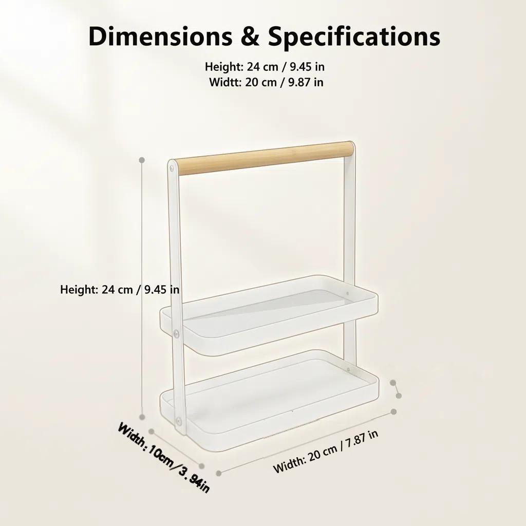 Organizador de cocina de metal y bambú para encimera, ideal para guardar condimentos. Ahorra espacio y es estable y duradero. Set de almacenamiento de especias