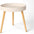 Mesa de Centro Redonda de Madera para Café y Salón 39x41.8cm Montaje Fácil Tres Colores Disponibles Marrón Blanco y Natural Ideal para Interiores
