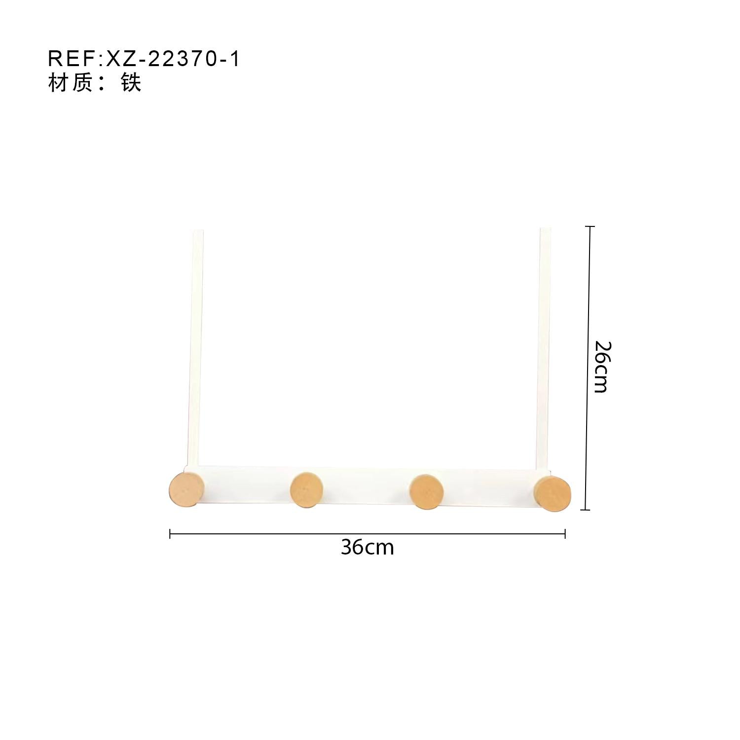 Ganchos Sin Taladrar para Detrás de la Puerta Organizador de Espacio Minimalista Resistencia hasta 5kg Fácil Instalación Ideal para Alquileres y Hogar Minimalista Barra Blanca con Ganchos de Madera