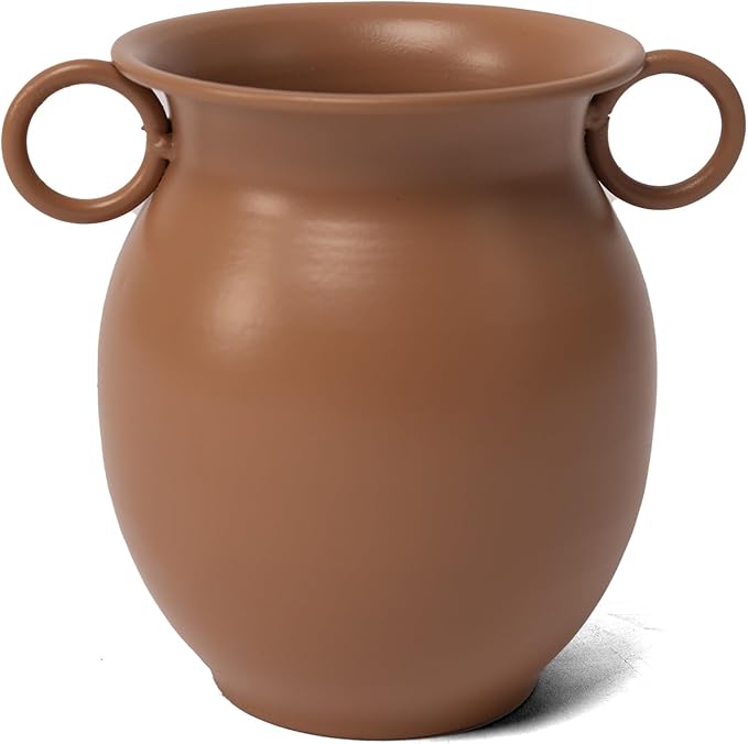 Macetero de Hierro con Manijas | Decoración Moderna Hogar Dulce