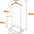 Perchero de Metal y Bambú con 3 Niveles para Organización Hogar 109x45x28cm Ideal para Dormitorios y Apartamentos Pequeños Resistente y Duradero Solución de Almacenamiento