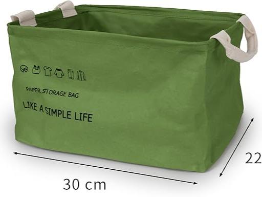 Cesta de Papel Kraft Impermeable - Organizador de Ropa Estilo Minimalista LIKE A SIMPLE LIFE