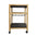 Carrito Organizador de Bambú Multinivel Móvil para Cocina con Ruedas 360° Canastas Desmontables Marco FSC Tablero MDF Impermeable Solución Inteligente de Almacenamiento Sostenible
