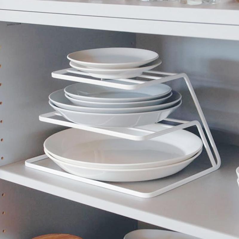 Organizador de Platos de Metal de 3 Capas - Estante para Cocina Ahorro de Espacio Porta-esponja Set de almacenamiento de especias Rack de cocina