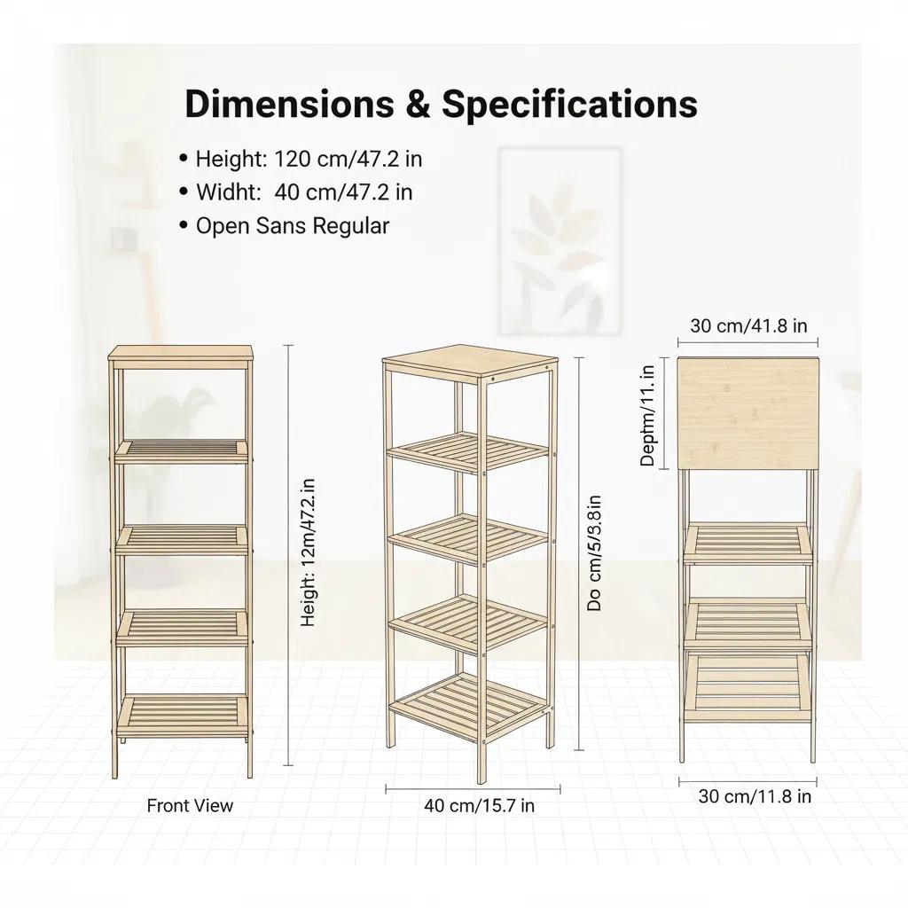 Estante de Bambú y Metal | Organizador Minimalista | Mueble Ecológico para el Hogar Rack de cocina en oferta
