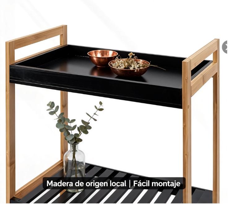 Zapatero de 2 Niveles 52.5x30x56cm de Madera y Bambú Estantería Multiuso con 2 Estantes para Entrada de Casa Diseño Compacto y Elegante Material Duradero y Espacio Ahorrador