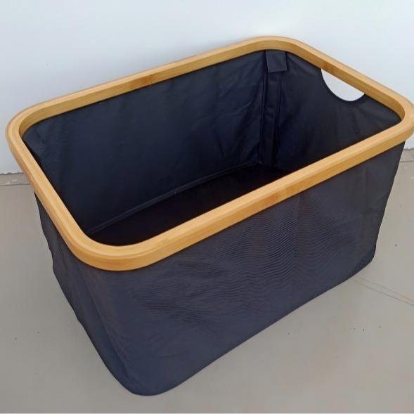 Caja Organizadora Plegable Impermeable con Marco de Bambú