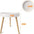 Mesa Lateral Redonda de Madera | Mueble Decorativo Multifuncional