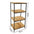 Estantería Multifuncional de Hierro y Madera Niveles 30x24x63cm Organizador Compacto para Baño y Hogar Set de Almacenamiento Estable y Versátil