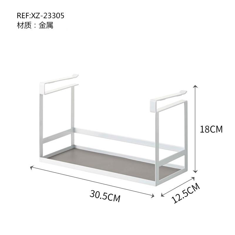 Organizador Colgante para Armarios Superiores - Estante de Metal para Condimentos Porta-esponja para fregadero Set de almacenamiento de especias Rack de cocina